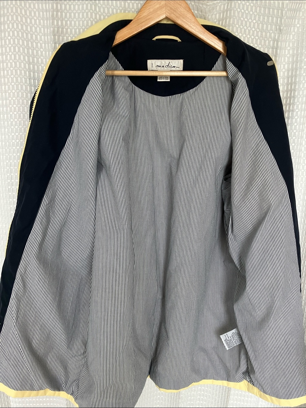 Butter Yellow Utility Travel Jacket Cotton Women's Medium Preppy Equestrian - Picture 10 of 16